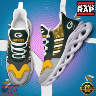 Custom Name NFL Green Bay Packers Clunky Sport Max Soul Shoes