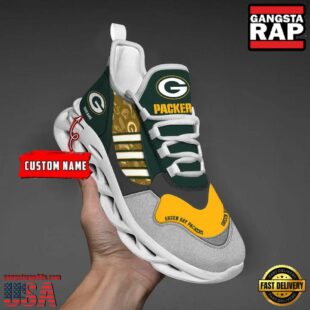 Custom Name NFL Green Bay Packers Clunky Sport Max Soul Shoes