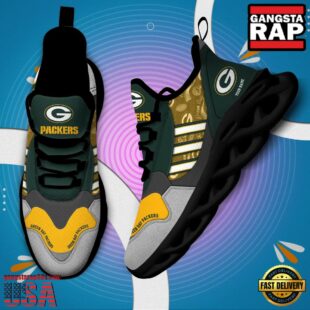 Custom Name NFL Green Bay Packers Clunky Sport Max Soul Shoes