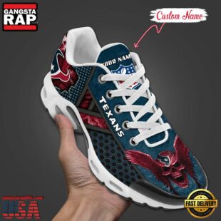 Custom Name NFL Houston Texans Skull Air Max Plus Shoes