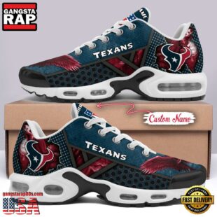 Custom Name NFL Houston Texans Skull Air Max Plus Shoes