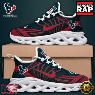 Custom Name NFL Houston Texans Team Logo Max Soul Shoes