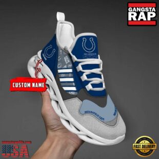 Custom Name NFL Indianapolis Colts Clunky Sport Max Soul Shoes