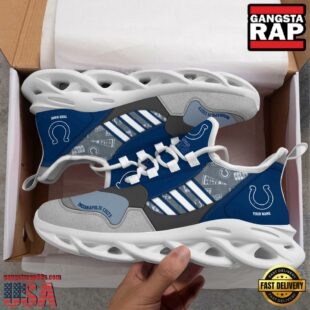 Custom Name NFL Indianapolis Colts Clunky Sport Max Soul Shoes