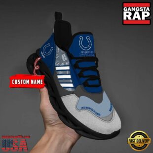 Custom Name NFL Indianapolis Colts Clunky Sport Max Soul Shoes