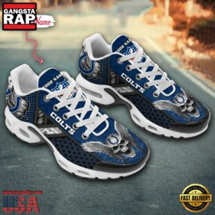 Custom Name NFL Indianapolis Colts Skull Air Max Plus Shoes