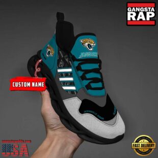 Custom Name NFL Jacksonville Jaguars Clunky Sport Max Soul Shoes