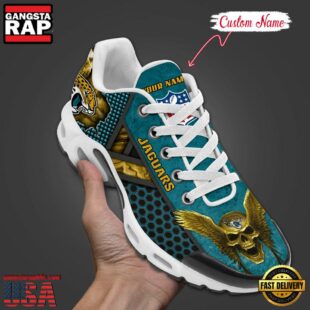 Custom Name NFL Jacksonville Jaguars Skull Air Max Plus Shoes