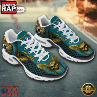 Custom Name NFL Jacksonville Jaguars Skull Air Max Plus Shoes