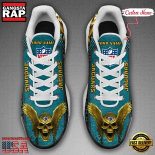 Custom Name NFL Jacksonville Jaguars Skull Air Max Plus Shoes