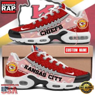 Custom Name NFL Kansas City Chiefs Air Max Plus Shoes