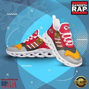 Custom Name NFL Kansas City Chiefs Clunky Sport Max Soul Shoes