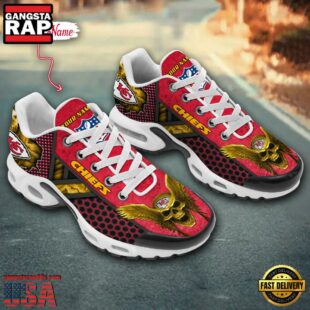 Custom Name NFL Kansas City Chiefs Skull Air Max Plus Shoes