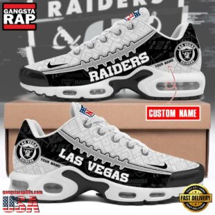 Custom Name NFL Las Vegas Raiders Air Max Plus Shoes