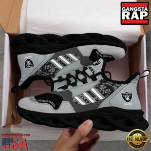 Custom Name NFL Las Vegas Raiders Clunky Sport Max Soul Shoes