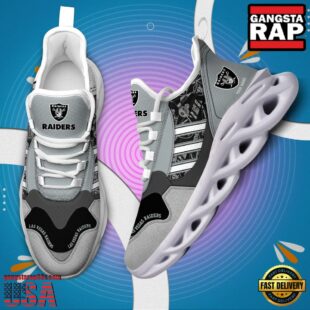 Custom Name NFL Las Vegas Raiders Clunky Sport Max Soul Shoes