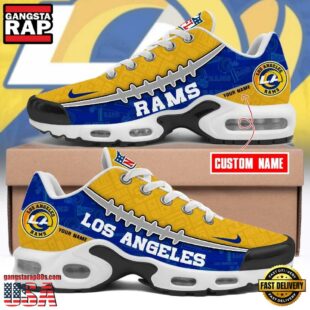 Custom Name NFL Los Angeles Rams Air Max Plus Shoes