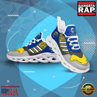 Custom Name NFL Los Angeles Rams Clunky Sport Max Soul Shoes