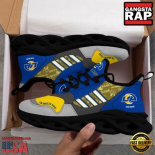 Custom Name NFL Los Angeles Rams Clunky Sport Max Soul Shoes