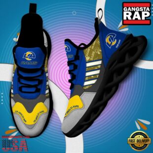 Custom Name NFL Los Angeles Rams Clunky Sport Max Soul Shoes