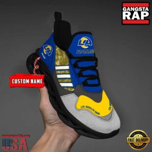 Custom Name NFL Los Angeles Rams Clunky Sport Max Soul Shoes