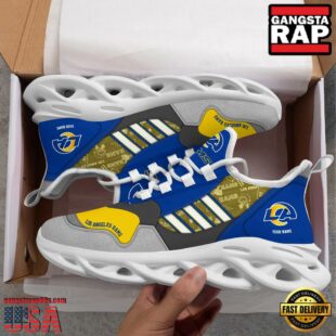 Custom Name NFL Los Angeles Rams Clunky Sport Max Soul Shoes