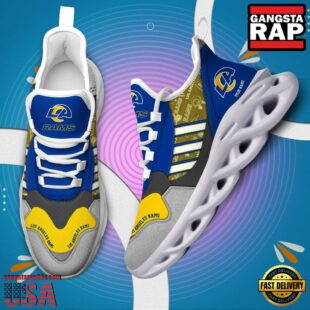 Custom Name NFL Los Angeles Rams Clunky Sport Max Soul Shoes