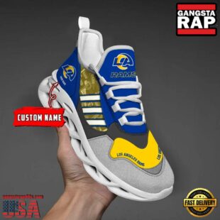 Custom Name NFL Los Angeles Rams Clunky Sport Max Soul Shoes