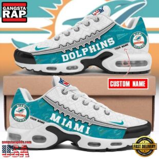 Custom Name NFL Miami Dolphins Air Max Plus Shoes