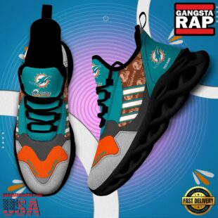 Custom Name NFL Miami Dolphins Clunky Sport Max Soul Shoes