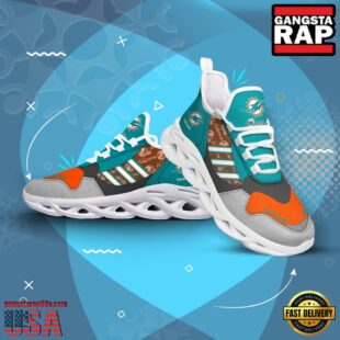 Custom Name NFL Miami Dolphins Clunky Sport Max Soul Shoes