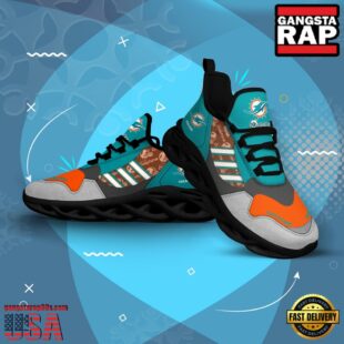 Custom Name NFL Miami Dolphins Clunky Sport Max Soul Shoes