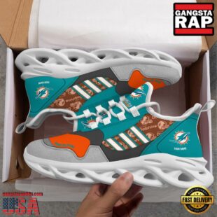 Custom Name NFL Miami Dolphins Clunky Sport Max Soul Shoes