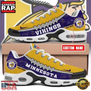 Custom Name NFL Minnesota Vikings Air Max Plus Shoes