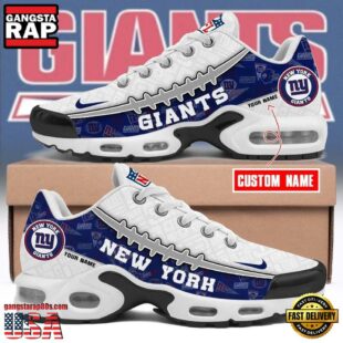 Custom Name NFL New York Giants Air Max Plus Shoes