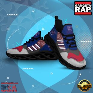 Custom Name NFL New York Giants Clunky Sport Max Soul Shoes