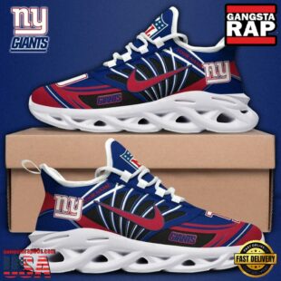 Custom Name NFL New York Giants Team Logo Max Soul Shoes