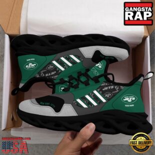 Custom Name NFL New York Jets Clunky Sport Max Soul Shoes