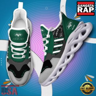 Custom Name NFL New York Jets Clunky Sport Max Soul Shoes