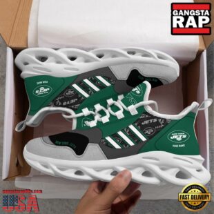 Custom Name NFL New York Jets Clunky Sport Max Soul Shoes