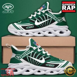 Custom Name NFL New York Jets Team Logo Max Soul Shoes