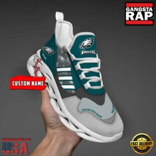 Custom Name NFL Philadelphia Eagles Clunky Sport Max Soul Shoes