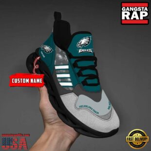 Custom Name NFL Philadelphia Eagles Clunky Sport Max Soul Shoes