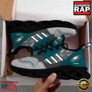 Custom Name NFL Philadelphia Eagles Clunky Sport Max Soul Shoes