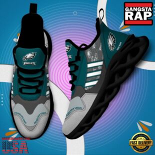 Custom Name NFL Philadelphia Eagles Clunky Sport Max Soul Shoes