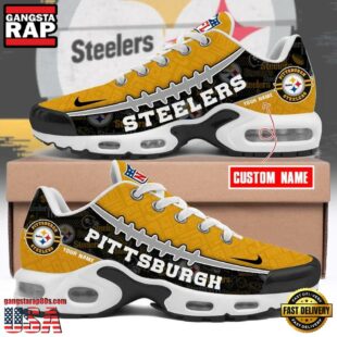 Custom Name NFL Pittsburgh Steelers Air Max Plus Shoes