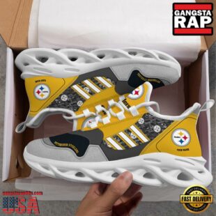 Custom Name NFL Pittsburgh Steelers Clunky Sport Max Soul Shoes