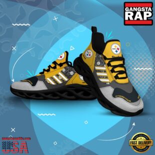 Custom Name NFL Pittsburgh Steelers Clunky Sport Max Soul Shoes