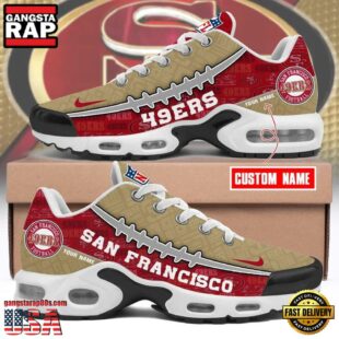 Custom Name NFL San Francisco 49ers Air Max Plus Shoes