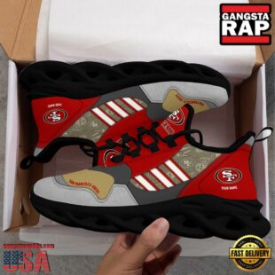 Custom Name NFL San Francisco 49ers Clunky Sport Max Soul Shoes